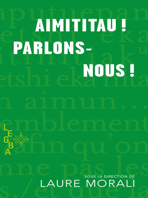 Title details for Aimititau! Parlons-nous! (format poche) by Laure Morali - Available